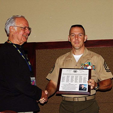 Presented to GYSGT Steven Berry by Grady Lewis
