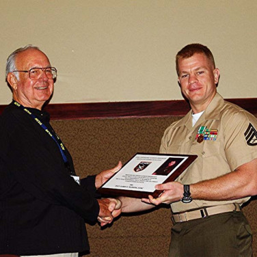 Presented to SSGT James Watkins by Grady Lewis